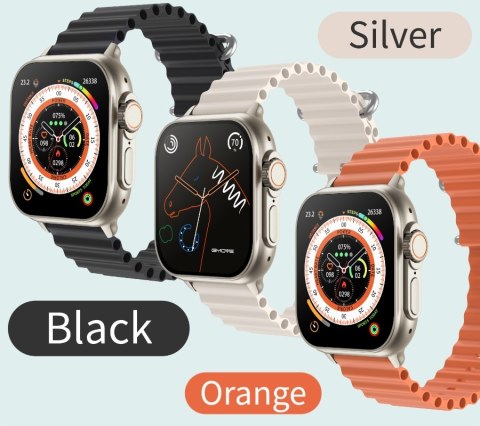 Smartwatch Męski RUBICON RNCF17 Tytan/Black SMARUB268
