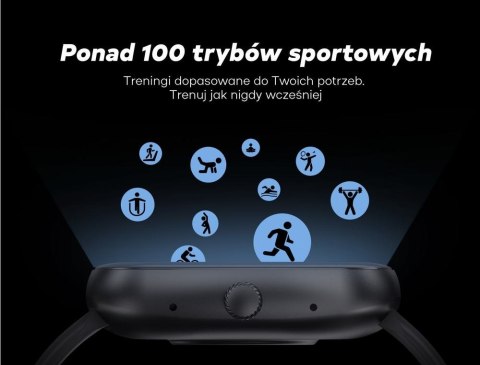Smartwatch Damski GRAVITY GT18-2 Różowy Pasek Silikonowy + Biały Pasek