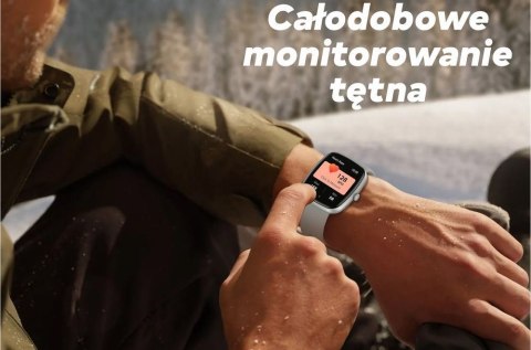 Smartwatch Damski GRAVITY GT18-2 Różowy Pasek Silikonowy + Biały Pasek