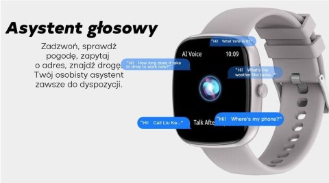 Smartwatch Damski GRAVITY GT18-3 Różowy Pasek Silikonowy + Granatowy Pasek
