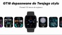 Smartwatch Damski GRAVITY GT18-5 Czarny Pasek Silikonowy + Szary Pasek