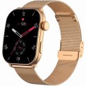 Smartwatch Damski GRAVITY GT28-8 Pasek + Bransoleta Różowe złoto Granatowy