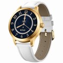 Smartwatch Gravity Biało Złoty 2 Paski GT25-2 PRO