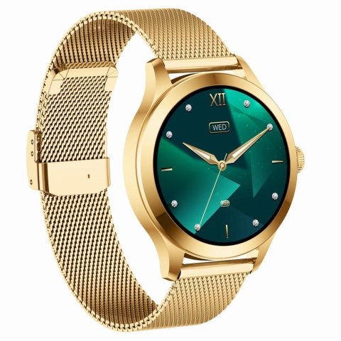 Smartwatch Gravity Biało Złoty 2 Paski GT25-2 PRO
