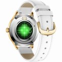 Smartwatch Gravity Biało Złoty 2 Paski GT25-2 PRO