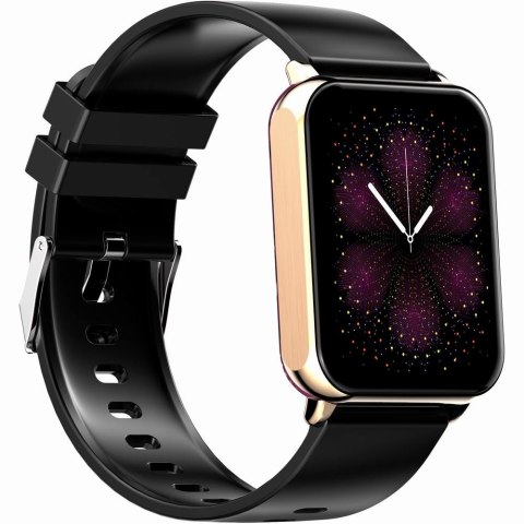 Smartwatch Gravity Różowe Złoto Czarny 2 Paski GT17-5
