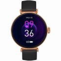 Smartwatch Gravity Różowe Złoto Czarny 2 Paski GT26-3