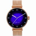 Smartwatch Gravity Różowe Złoto Czarny 2 Paski GT26-3