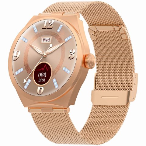 Smartwatch Gravity Różowe Złoto GT25-1