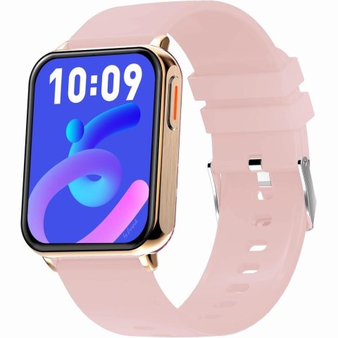 Smartwatch Gravity Różowe Złoto Różowy 2 Paski GT17-1
