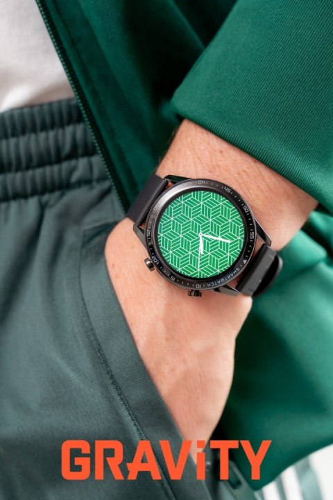 Smartwatch Gravity Czarny 2 Paski GT10-3