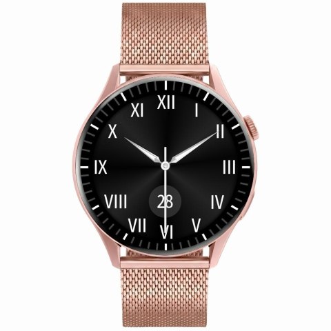 Smartwatch Gravity Różowe Złoto Pasek + Bransoleta GT11-6