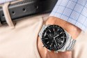 Zegarek Męski Giewont Chronograph Sapphire Srebrno Czarny GW8720-B2