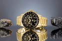 Zegarek Męski Giewont Chronograph Sapphire Złoto Czarny GW3520-B4