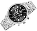 Zegarek Męski Giewont Chronograph Sapphire Srebrno Czarny GW8510-B1