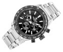 Zegarek Męski Giewont Chronograph Sapphire Srebrno Czarny GW9580-B1