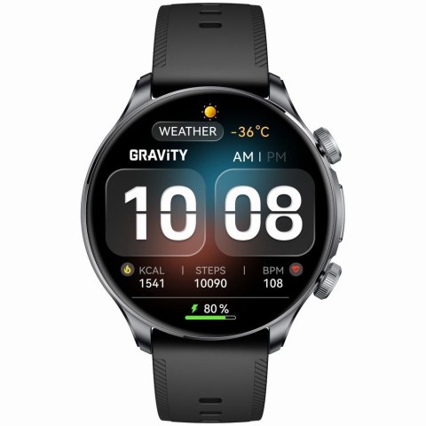 Smartwatch Gravity Czarny 2 Paski GT35-1