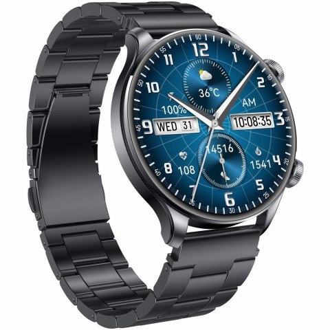 Smartwatch Gravity Czarny Pasek + Bransoleta GT35-2