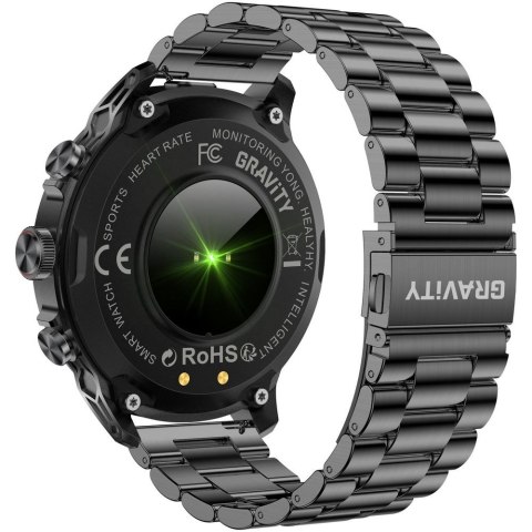 Smartwatch Gravity Czarny Pasek + Bransoleta GT41-1