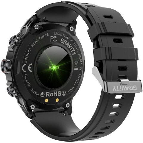 Smartwatch Gravity Czarny Pasek + Bransoleta GT41-1