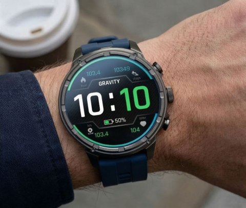 Smartwatch Gravity Czarny Pasek + Bransoleta GT41-2