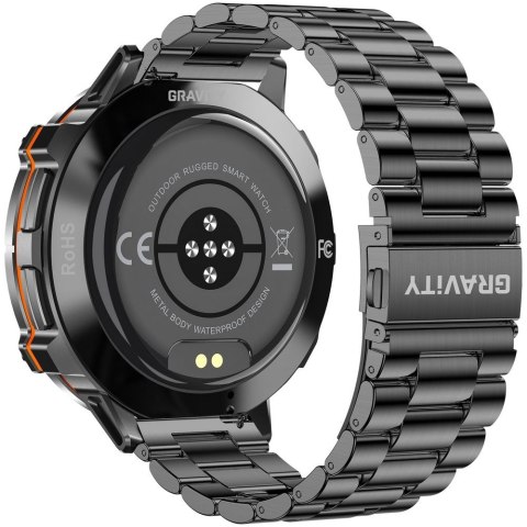Smartwatch Gravity Czarny Pasek + Bransoleta GT42-2