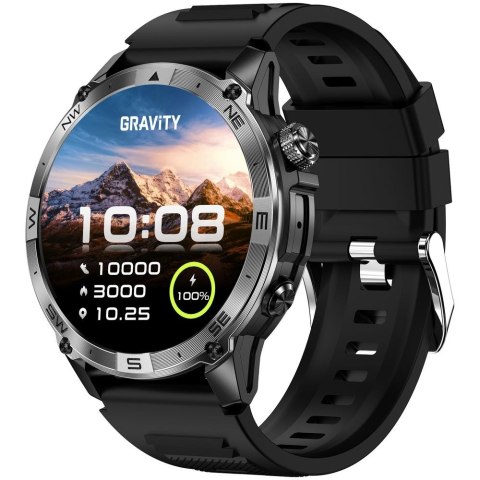 Smartwatch Gravity Czarny Pasek + Bransoleta GT46-1