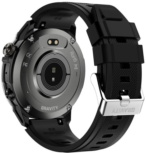 Smartwatch Gravity Czarny Pasek + Bransoleta GT46-1