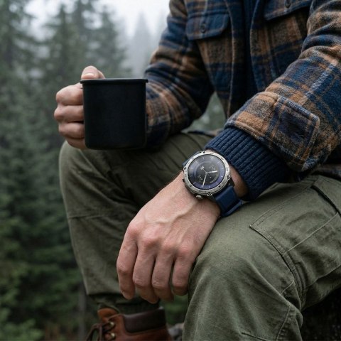Smartwatch Gravity Czarny Pasek + Bransoleta GT46-2