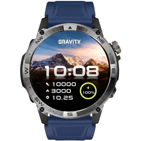 Smartwatch Gravity Czarny Pasek + Bransoleta GT46-2