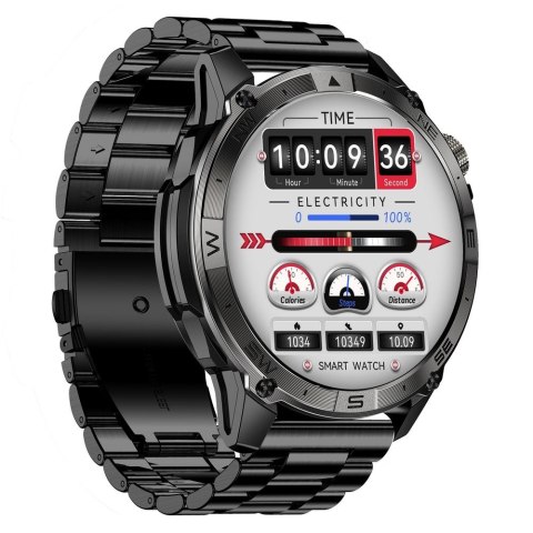Smartwatch Gravity Czarny Pasek + Bransoleta GT46-2