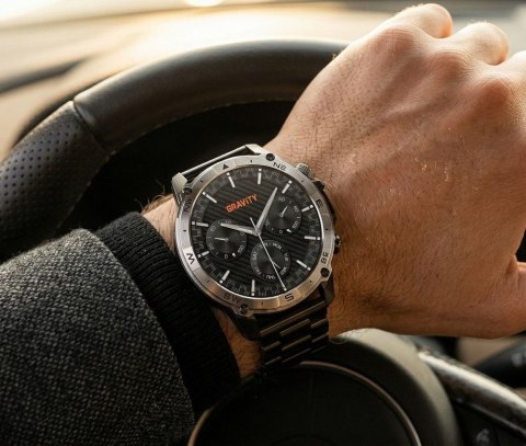 Smartwatch Gravity Czarny Pasek + Bransoleta GT46-4