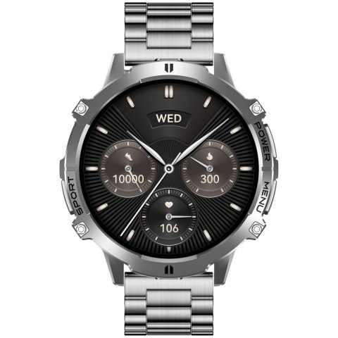 Smartwatch Gravity Grafitowy Pasek + Bransoleta GT42-3