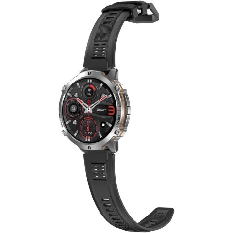 Smartwatch Gravity Grafitowy Pasek + Bransoleta GT42-3