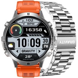 Smartwatch Gravity Grafitowy Pasek + Bransoleta GT42-4