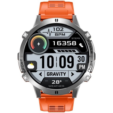 Smartwatch Gravity Grafitowy Pasek + Bransoleta GT42-4