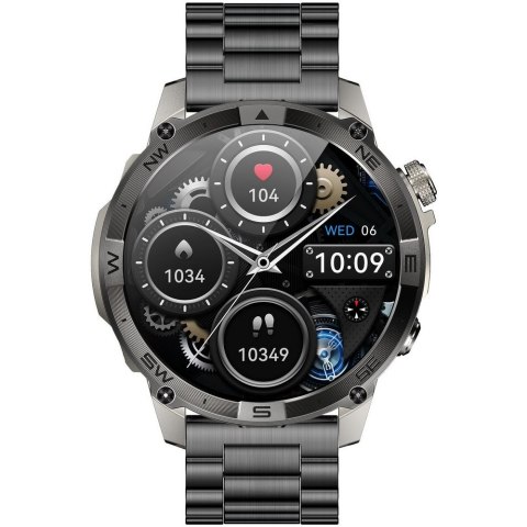 Smartwatch Gravity Grafitowy Pasek + Bransoleta GT46-3