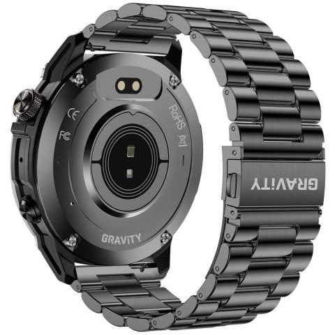 Smartwatch Gravity Grafitowy Pasek + Bransoleta GT46-3