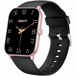 Smartwatch Gravity Różowe Złoto Czarny GT36-3