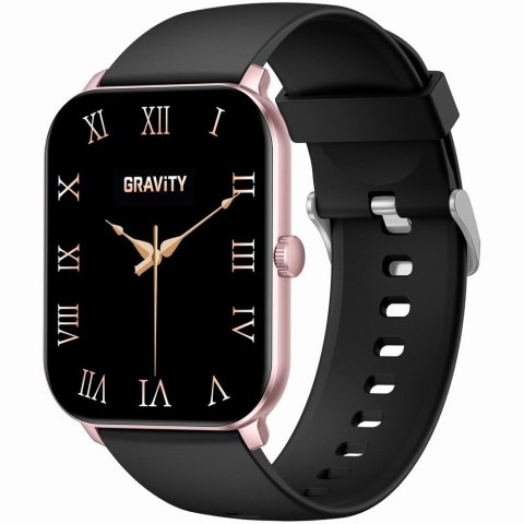 Smartwatch Gravity Różowe Złoto Czarny GT36-3