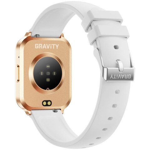 Smartwatch Gravity Różowe Złoto Pasek + Bransoleta GT44-1