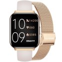 Smartwatch Gravity Różowe Złoto Pasek + Bransoleta GT44-2