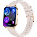 Smartwatch Gravity Różowe Złoto Pasek + Bransoleta GT44-2