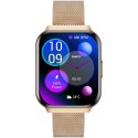Smartwatch Gravity Różowe Złoto Pasek + Bransoleta GT44-2