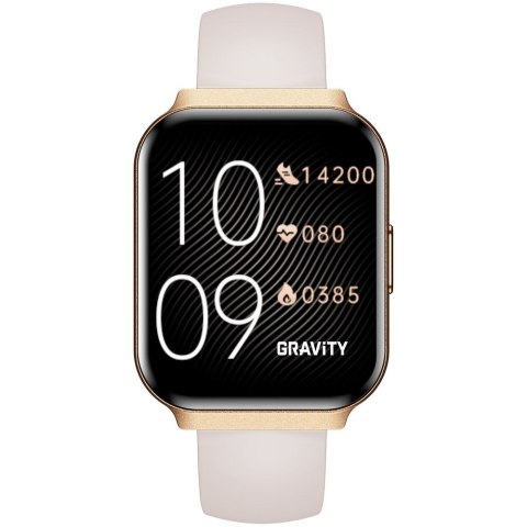 Smartwatch Gravity Różowe Złoto Pasek + Bransoleta GT44-2