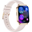 Smartwatch Gravity Różowe Złoto Pasek + Bransoleta GT44-2