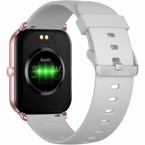 Smartwatch Gravity Różowe Złoto Szary GT36-2