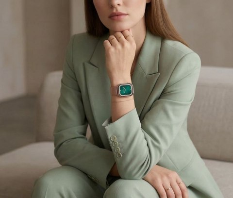 Smartwatch Gravity Różowy Pasek + Bransoleta GT43-1