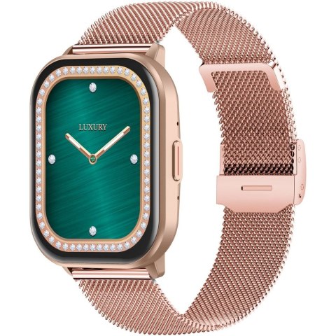 Smartwatch Gravity Różowy Pasek + Bransoleta GT43-4