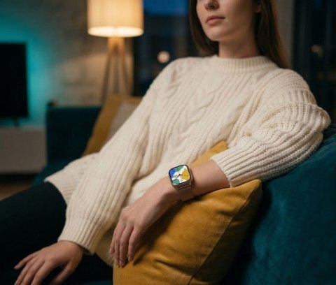 Smartwatch Gravity Różowy Pasek + Bransoleta GT43-4